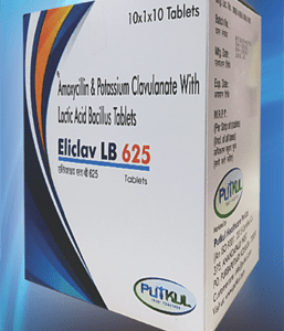 Eliclav LB 625 Tablets - Putkul Health Care